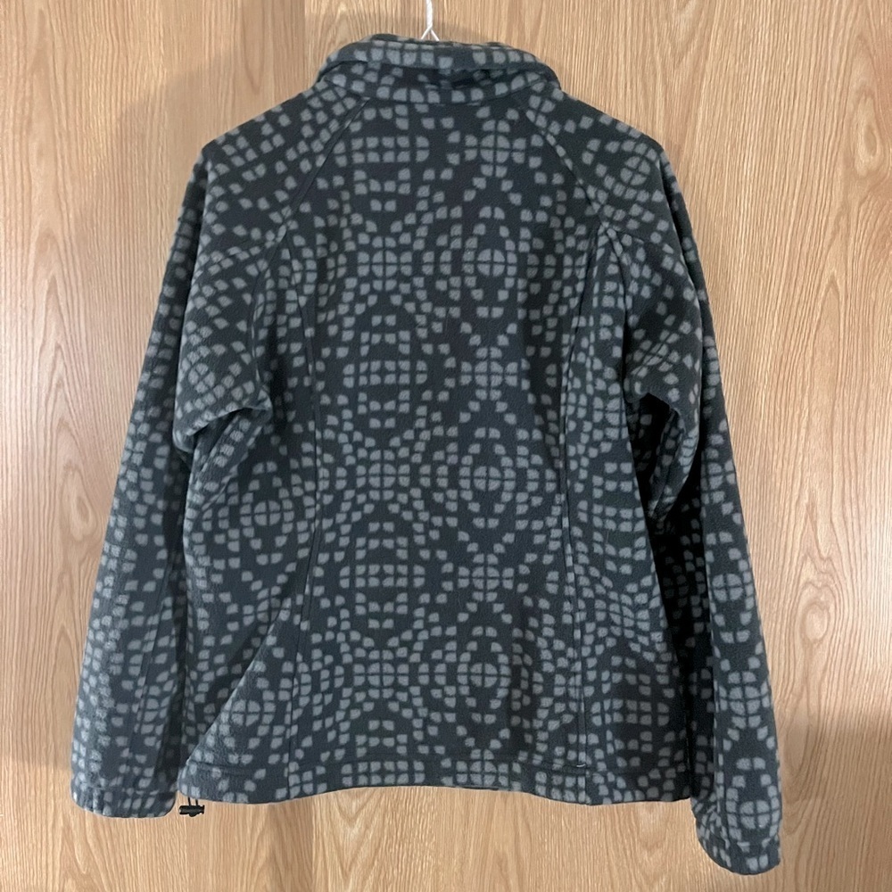 Columbia Charcoal/ Light Gray Fleece Jacket - Picture 2 of 3